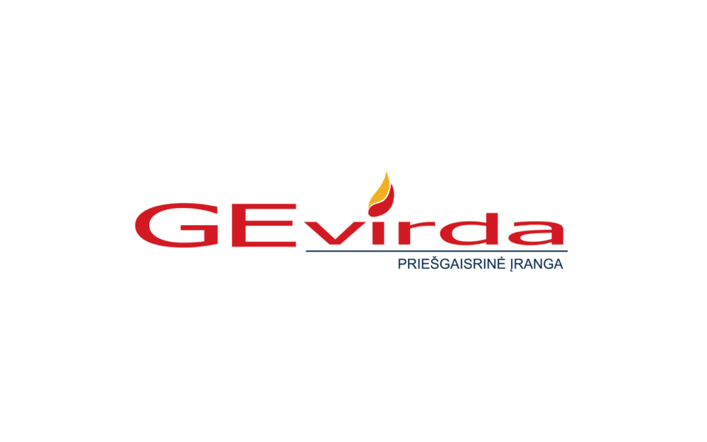 Gervirda, priešgaisrinė įranga logotipas – VšĮ Atsigręžk į vaikus rėmėjas